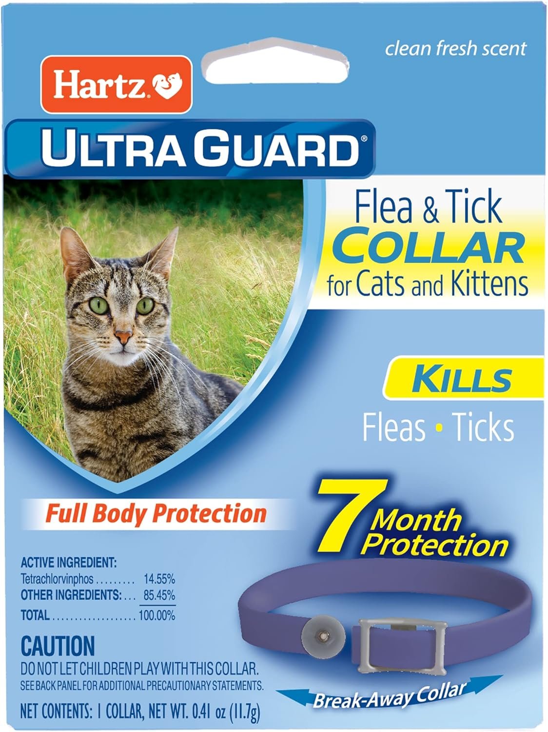 Hartz UltraGuard Purple Flea & Tick Collar for Cats and Kittens – 7 Month Protection