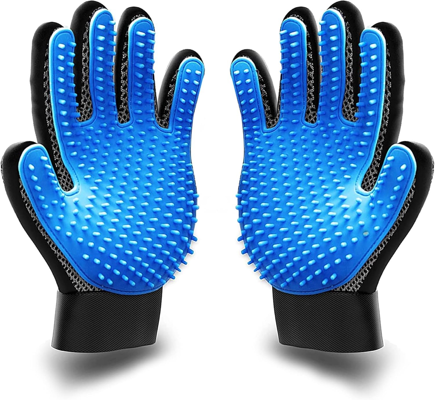 KENNELS & KATS Pet Grooming Gloves | Deshedding Glove for Easy, Mess-Free Grooming | Grooming Mitt for Dogs, Cats, Rabbits & Horses with Long/Short/Curly Hair | Pet Hair Gloves for Pet Hair Removal